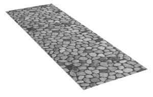 Covoras baie gri din plastic 65x200 cm Sassi Wenko