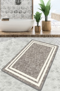 Covoras de baie multicolor din fibre sintetice 70x120 cm Formica Djt The Home Collection