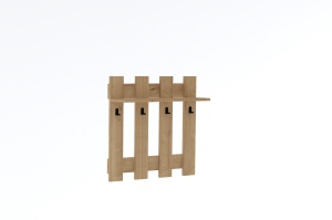 Cuier cu raft maro Carina The Home Collection