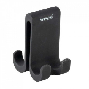 Cuier negru din fibre sintetice Verna Quatro Wenko