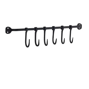 Cuier negru din metal Bessie Madam Stoltz