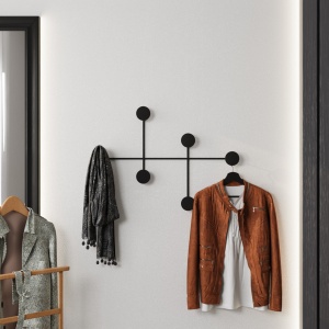 Cuier negru din metal Lorala The Home Collection