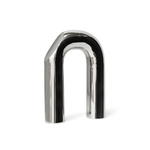Decoratiune argintie din metal 35 cm Arch HKliving