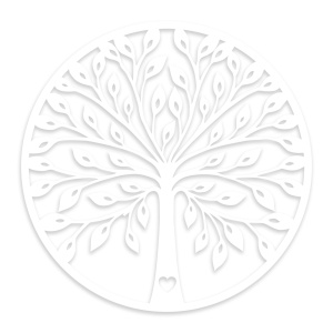 Decoratiune de perete alba din lemn 58 cm Agac 4 The Home Collection