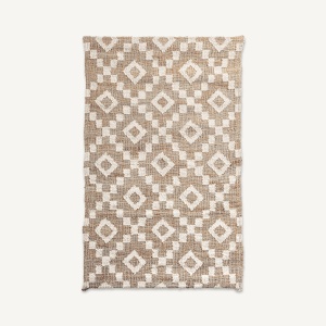 Decoratiune de perete crem din bumbac 100x150 cm Sami Vical Home