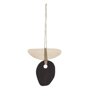 Decoratiune de perete maro din lemn 31x33 cm Yoki Bloomingville