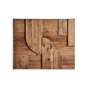 Decoratiune de perete maro din lemn 80x98 cm Crissey 3 Vical Home