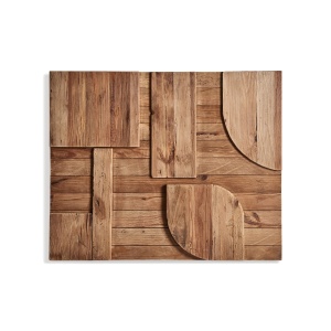 Decoratiune de perete maro din lemn 80x98 cm Crissey Vical Home