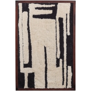 Decoratiune de perete multicolora din bumbac 60x90 cm Anka Woood