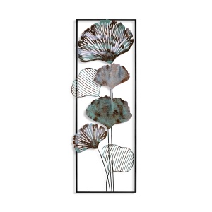 Decoratiune de perete multicolora din metal 32x90 cm Fig 2 The Home Collection