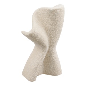 Decoratiune din ceramica alba 23 cm Deko House Nordic