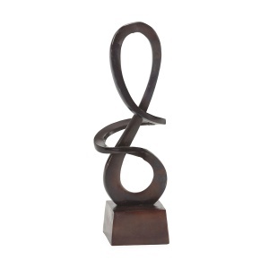 Decoratiune din metal maro 46 cm Jared Thai Natura