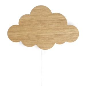 Decoratiune luminoasa de perete din lemn Cloud Oiled Oak Ferm Living