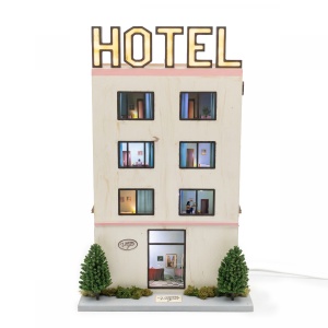 Decoratiune luminoasa multicolora Hotel Voyeur Seletti