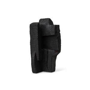 Decoratiune neagra din lemn 25 cm Burned HKliving