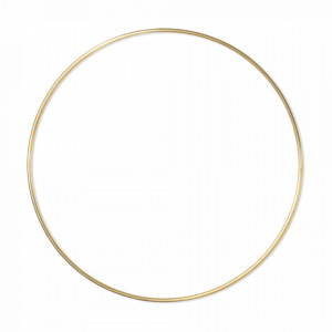 Decoratiune suspendabila aurie din metal Ring Ferm Living
