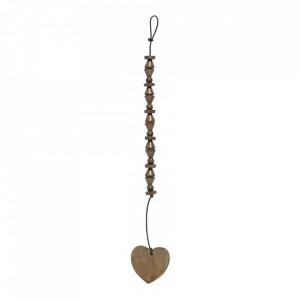 Decoratiune suspendabila maro alama din metal Takia Nordal