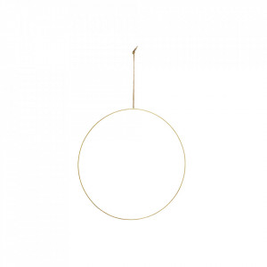 Decoratiune suspendabila maro alama din metal Wire Ring Maxi Madam Stoltz