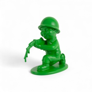 Decoratiune verde din plastic 20 cm Peace Seletti