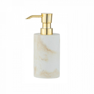 Dispenser sapun lichid alb/auriu din fibre sintetice 290 ml Odos Wenko