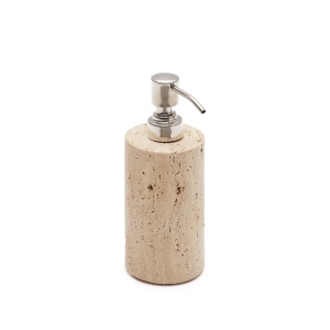 Dispenser sapun lichid bej din piatra 7 cm Macre Kave Home