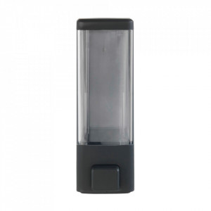 Dispenser sapun lichid de perete negru/transparent din PVC 320 ml Istres Wenko
