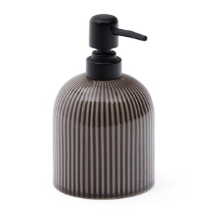 Dispenser sapun lichid maro din ceramica 10x16 cm Selime Kave Home