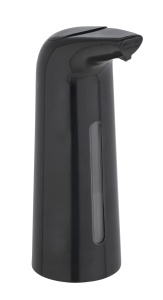 Dispenser sapun lichid negru din plastic 400 ml Larino Wenko