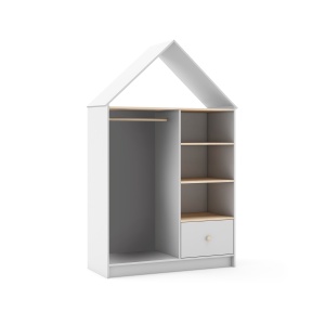 Dulap alb din lemn 180 cm Estefania The Home Collection