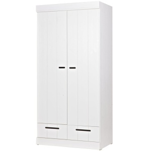Dulap alb din lemn 195 cm Connect Strip Two Woood
