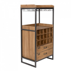 Dulap cu suport pentru sticle din lemn 113 cm Edgar Quiet Object
