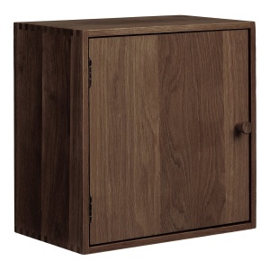 Dulap de perete din lemn maro inchis 30 cm Townsville House Nordic