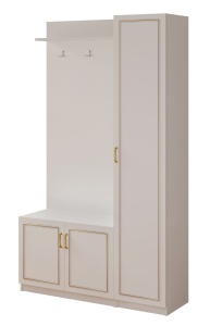 Dulap lobby alb 200 cm Deba The Home Collection