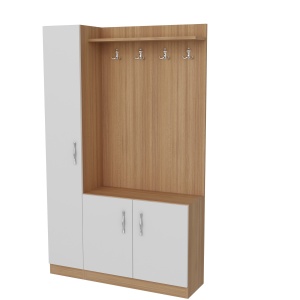 Dulap lobby alb/maro 180 cm Naturel The Home Collection
