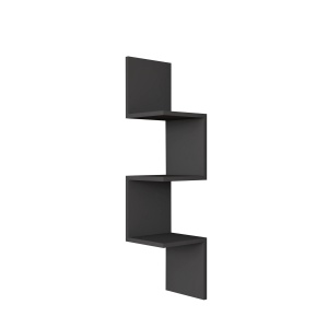 Etajera de perete gri antracit 25 cm Zikzak The Home Collection