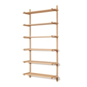 Etajera de perete maro din lemn 202 cm Sitra Kave Home