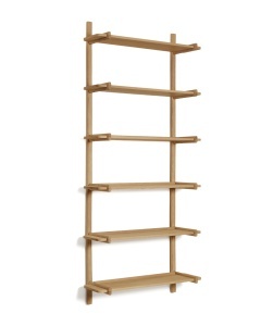 Etajera de perete maro din lemn 202 cm Sitra Modular Six Kave Home