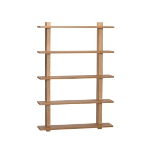Etajera de perete maro din lemn 87 cm Simple Hubsch