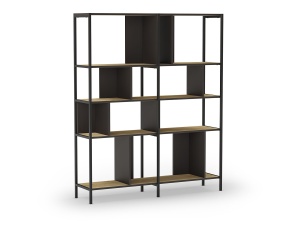 Etajera maro/neagra din metal 175 cm Alabama The Home Collection