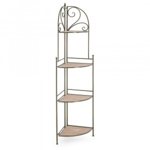 Etajera pliabila verde inchis/maro din metal 166 cm Guenda Bizzotto