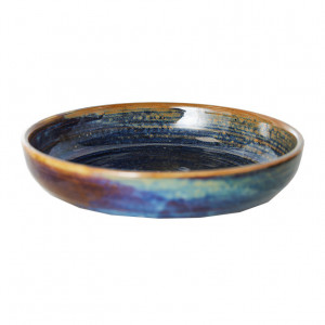 Farfurie adanca albastra din ceramica 19 cm Chef HKliving