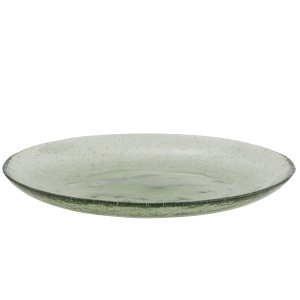 Farfurie intinsa verde din sticla 26 cm Andy Madam Stoltz