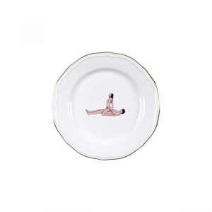 Farfurie pentru desert alba din ceramica 19 cm Seikantai Reversed Seletti