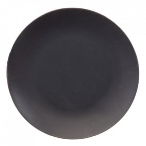 Farfurie pentru desert neagra din ceramica 20 cm West Denzzo