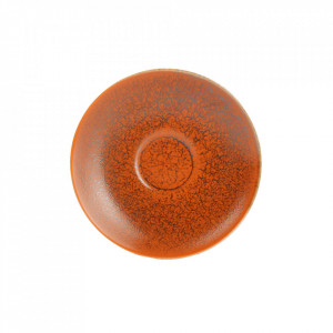 Farfurioara portocalie/maro din portelan 16 cm Ash Aerts