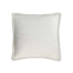 Fata de perna alba din fibre naturale 45x45 cm Augustina Kave Home