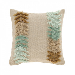 Fata de perna bej din polietilena 45x45 cm Dalila Pattern Kave Home