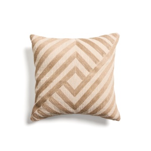 Fata de perna ecru din bumbac 45x45 cm Silume Kave Home