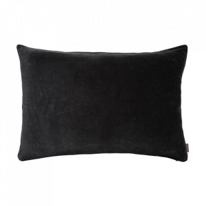 Fata de perna gri carbune din catifea 70x100 cm Soft Cozy Living Copenhagen