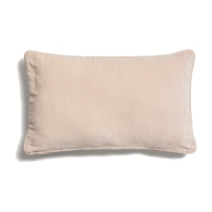Fata de perna rosu bej/ecru din catifea 30x50 cm Ovelin Kave Home